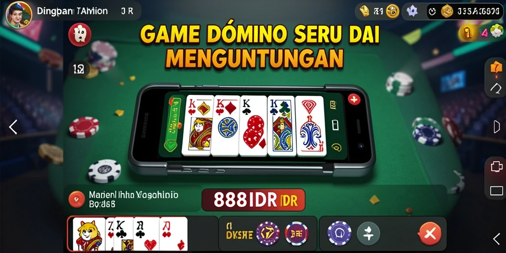Screenshot gameplay Domino 888IDR yang menarik dan mengasyikkan.