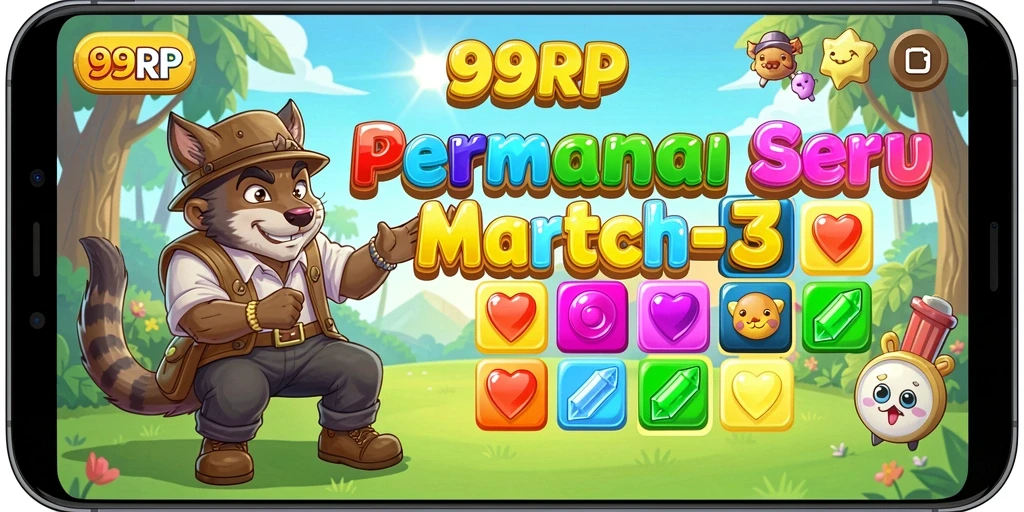 Gameplay seru 99RP dengan berbagai tantangan Match-3.