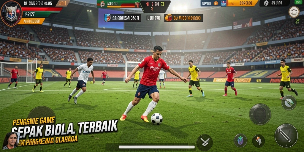 Menampilkan gameplay API77 yang menarik dalam pertandingan sepak bola.