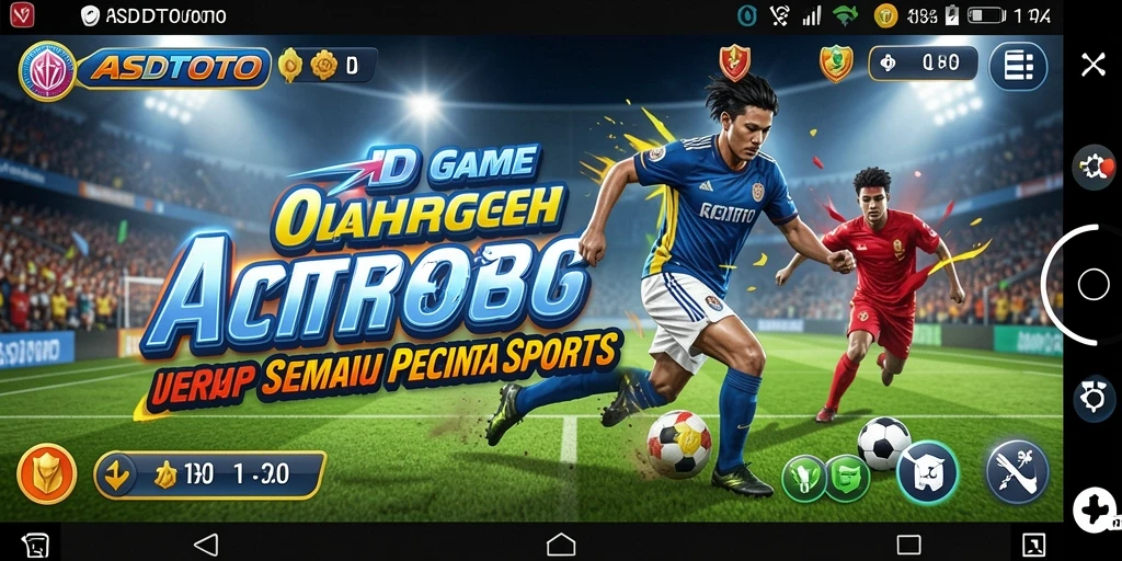 Screenshot gameplay ASDTOTO menampilkan aksi olahraga yang seru dan interaktif.