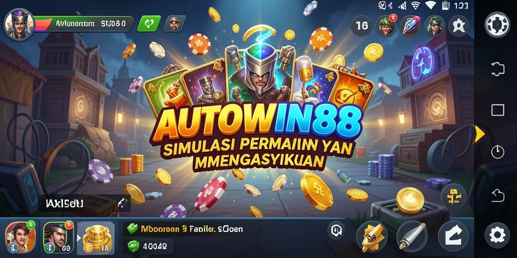 Gameplay AUTOWIN88 yang menampilkan berbagai tantangan dan kendaraan.