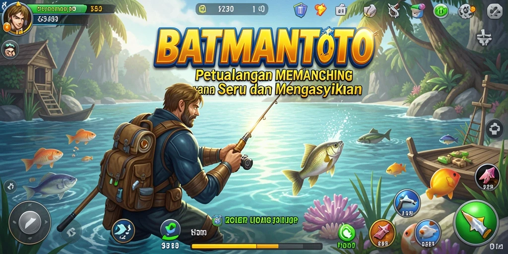 Tampilan gameplay memancing yang seru dan menakjubkan.