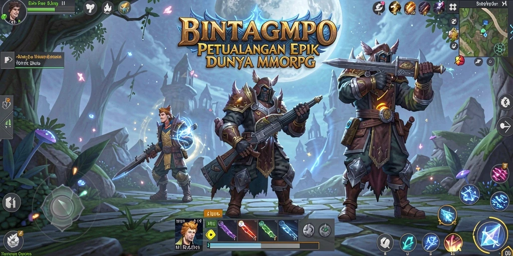 Screenshot gameplay BINTANGMPO yang menampilkan aksi pertarungan seru.