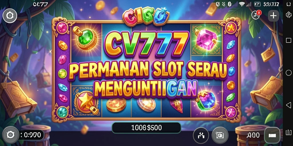 Tampilan menarik permainan Slot CV777 dengan animasi yang mengesankan.