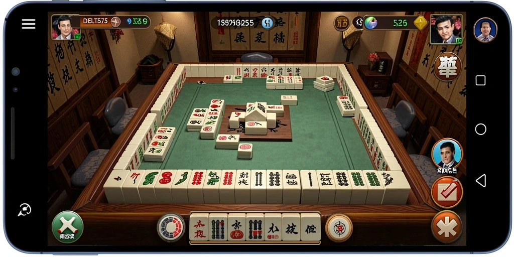 Tampilan gameplay seru Mahjong di DELTA575 dengan desain grafis menarik.