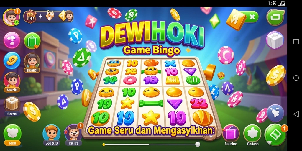 Tampilan gameplay seru di DEWIHOKI dengan berbagai pilihan Bingo