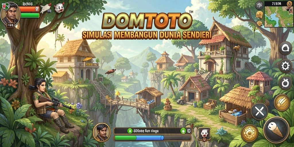 Tampilan gameplay DOMTOTO menakjubkan dan interaktif.
