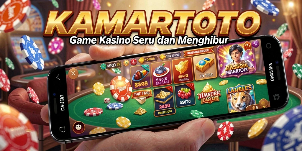 Screenshot utama KAMARTOTO menampilkan gameplay Kasino yang seru.