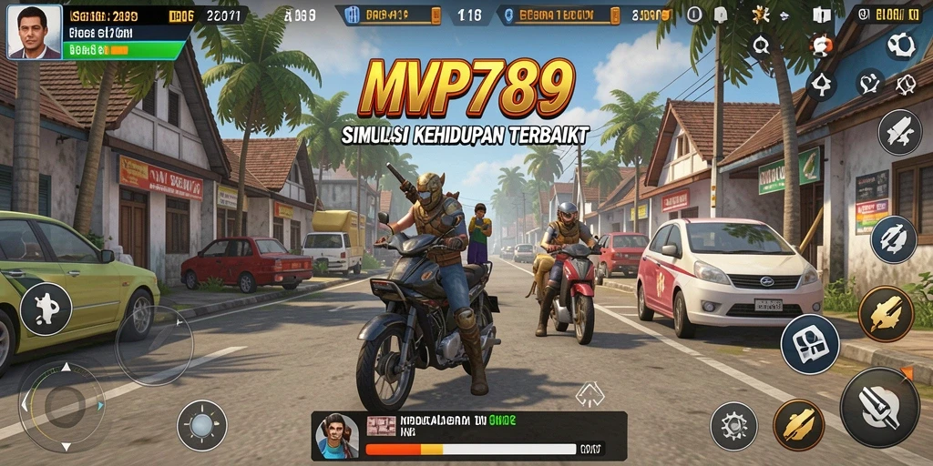 Screenshot utama menunjukkan gameplay yang seru dan interaksi pemain.