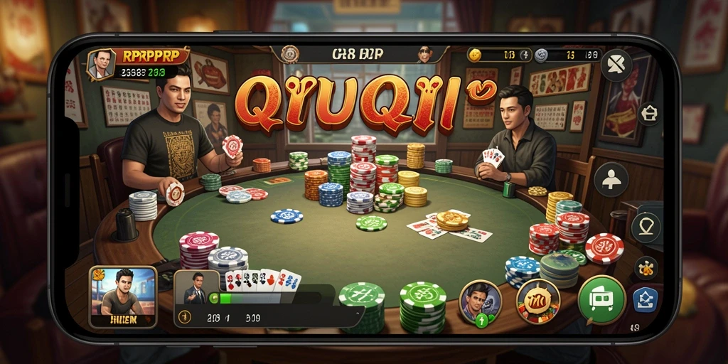 Screenshot gameplay RPRPRP yang penuh aksi QiuQiu.