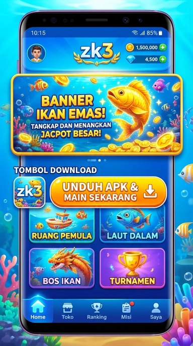 Proses pengunduhan aplikasi di zk3 yang cepat dan efisien.